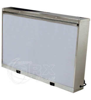 Equipamentos Radiologia - Negatoscpios Especiais - Negatoscpio 2 Corpos Inox GRX 127V